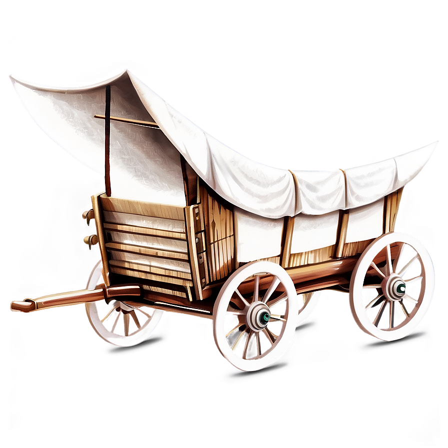 Early American Covered Wagon Png Ria