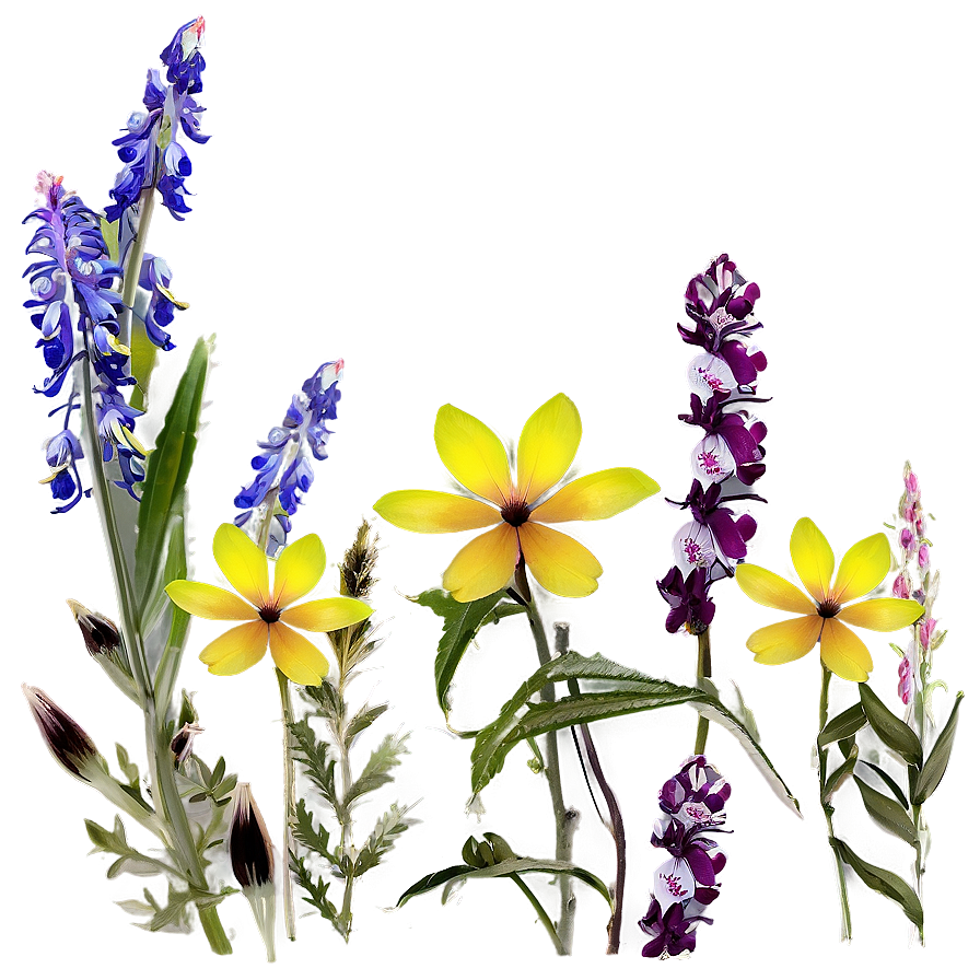 Early Spring Wildflowers Png Pfu