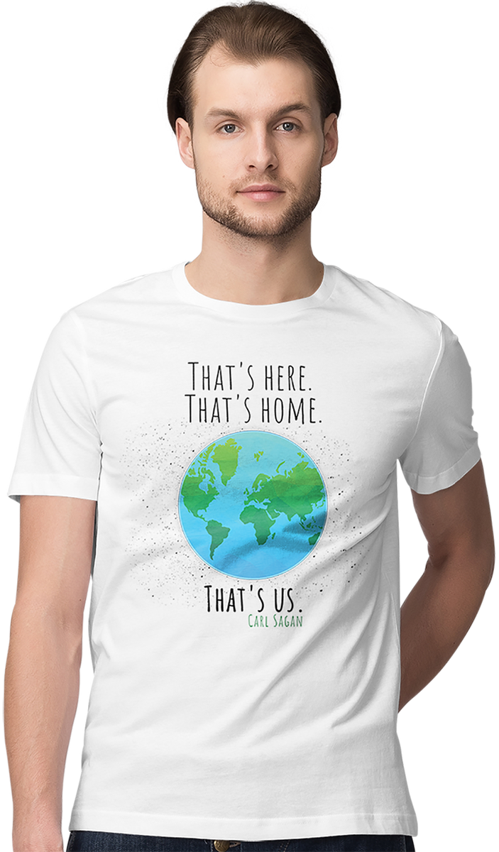 Earth Quote T Shirt Model