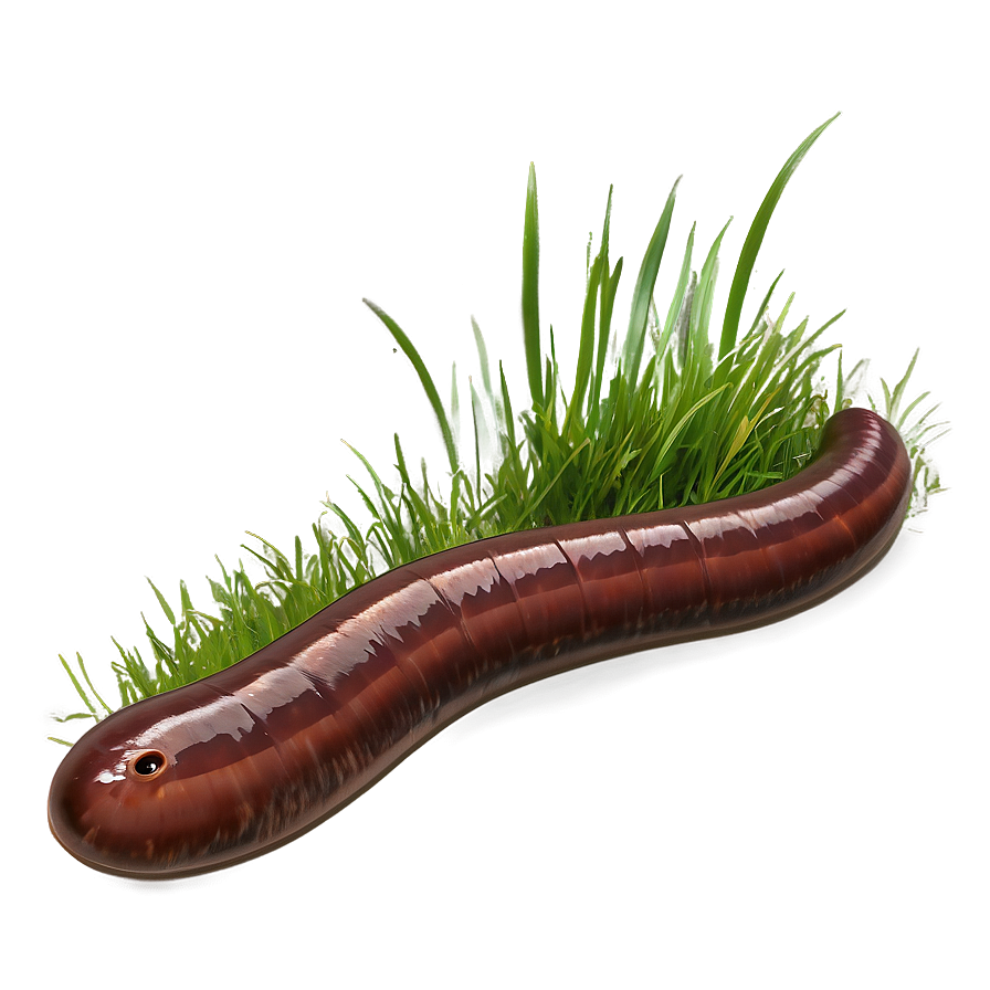 Earthworm In Grass Picture Png 69