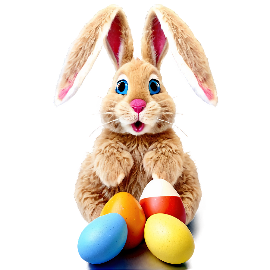 Easter Bunny And Eggs Png Ljb