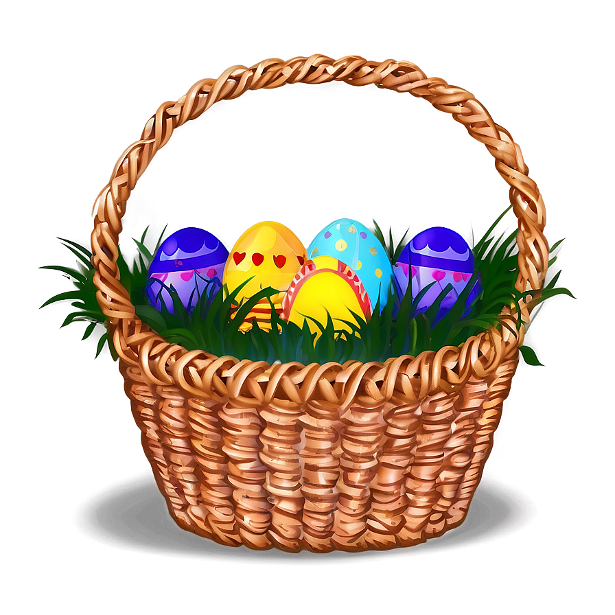 Easter Bunny Basket Clipart Png 10