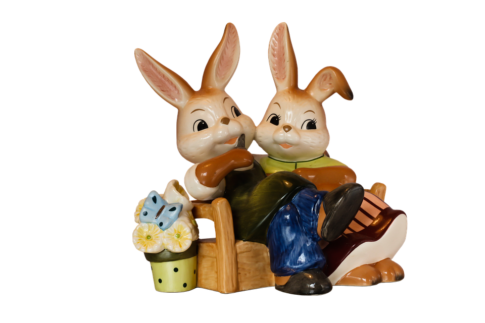 Easter Bunny Figurines Celebration