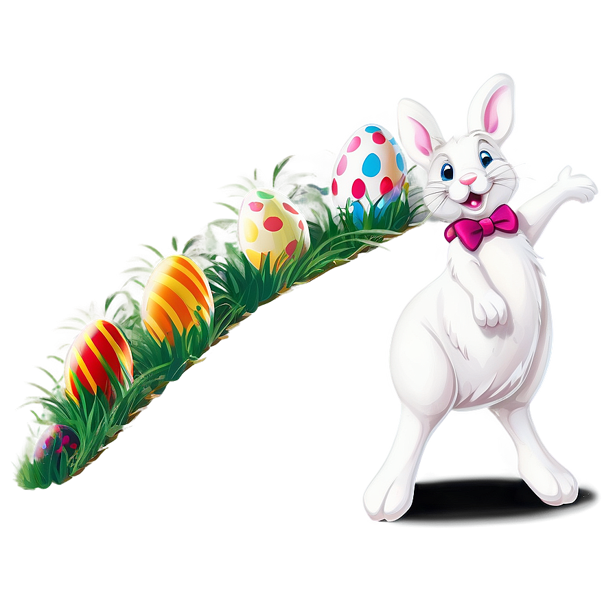 Easter Bunny Hopping Png 61