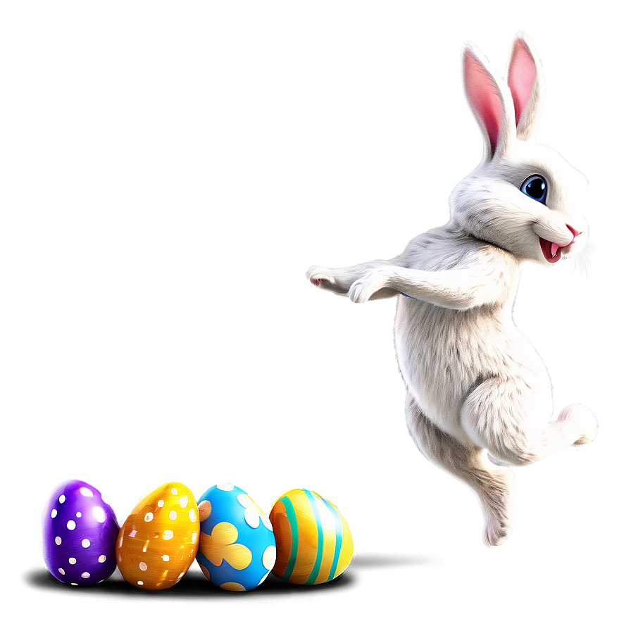 Easter Bunny Hopping Png Lox