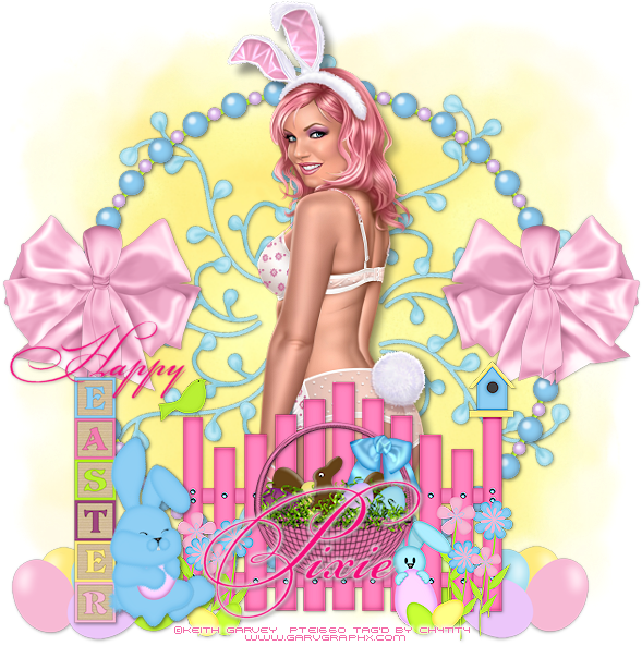 Easter Bunny Themed Pinup Girl