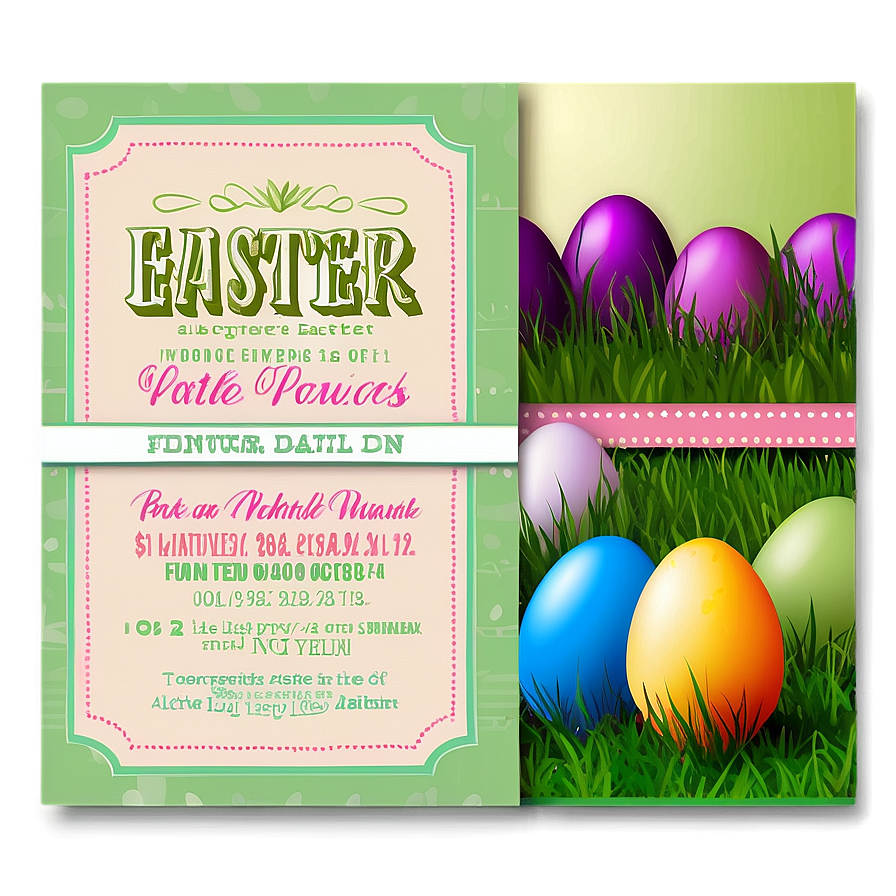 Easter Celebration Invitation Png 59