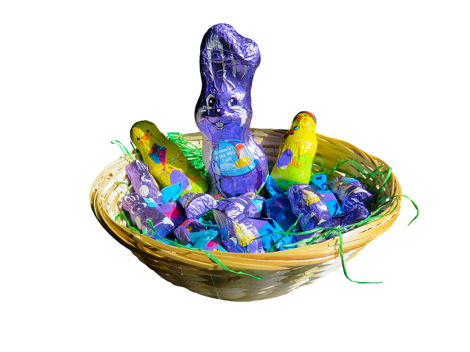 Easter Chocolate Bunniesin Basket