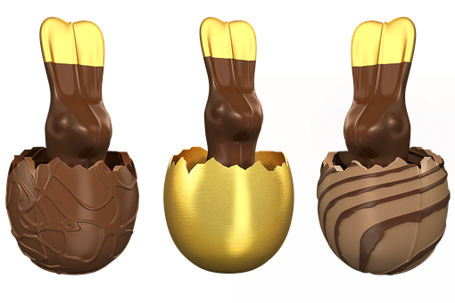 Easter Chocolate Bunniesin Eggs