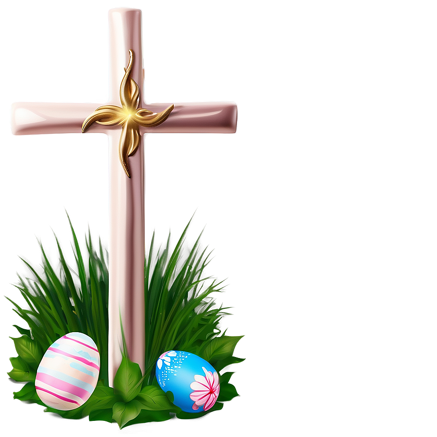 Easter Cross Religious Png 05212024