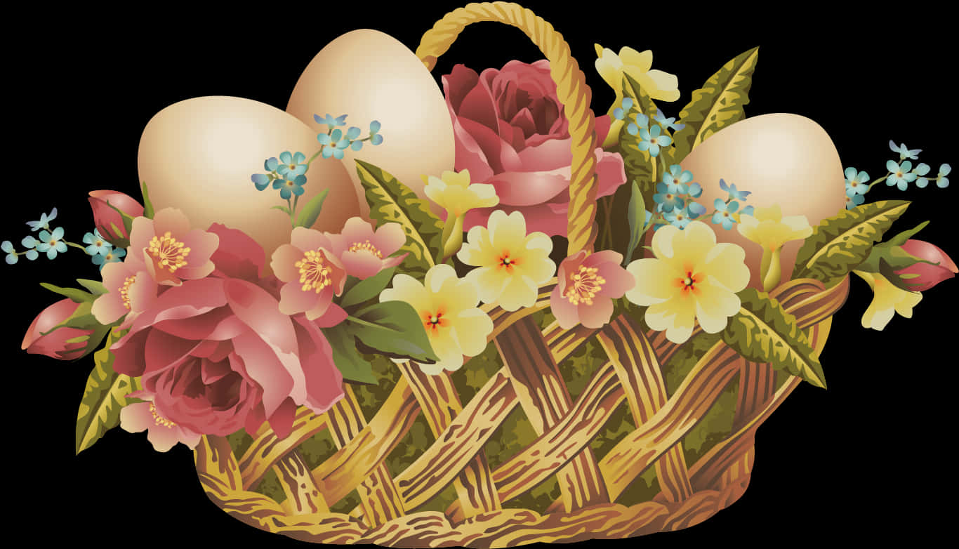 Easter Egg Basket Floral Design