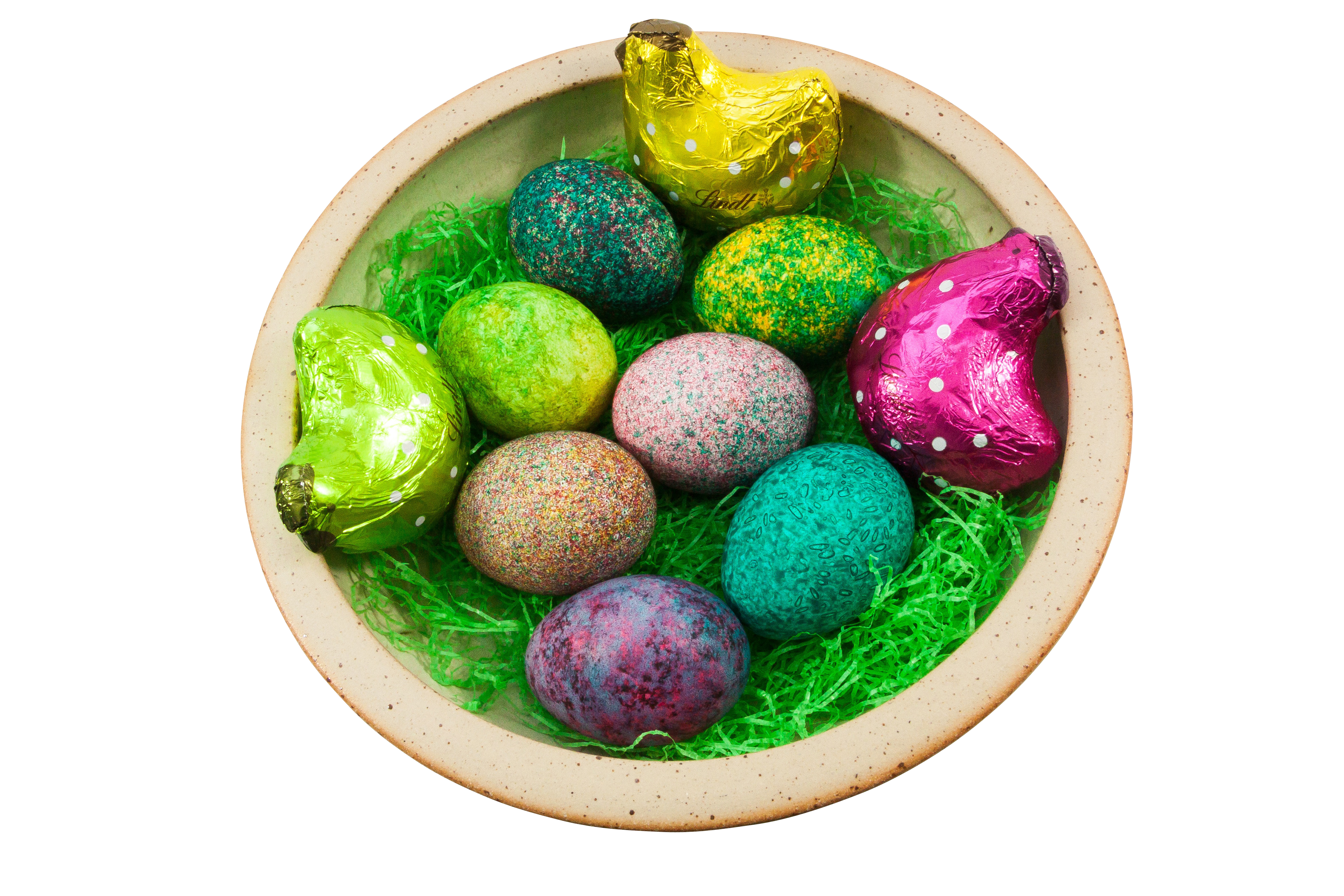 Easter Egg Basketwith Chocolate Bunnies