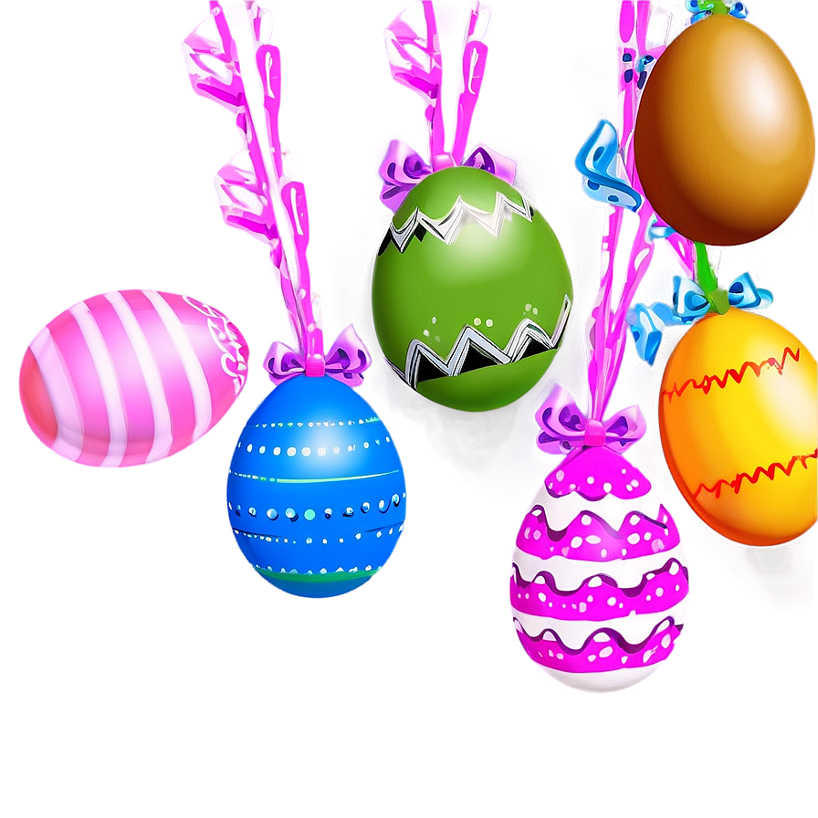 Easter Egg Garland Png 05252024