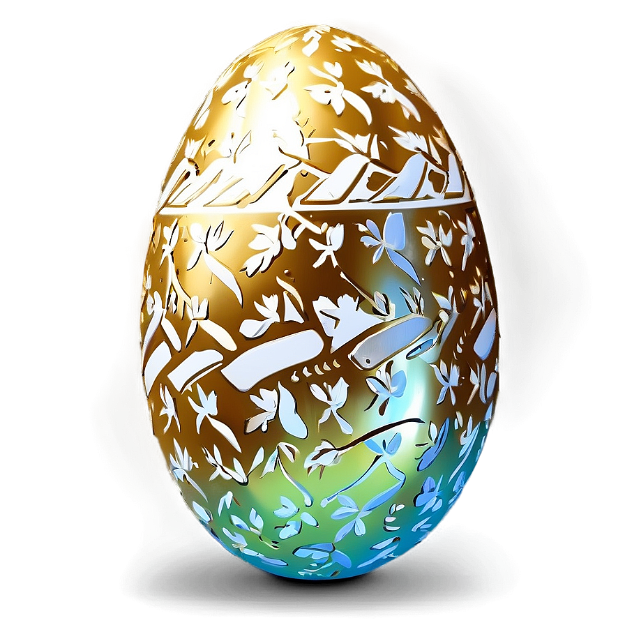 Easter Egg Gold Png Sel