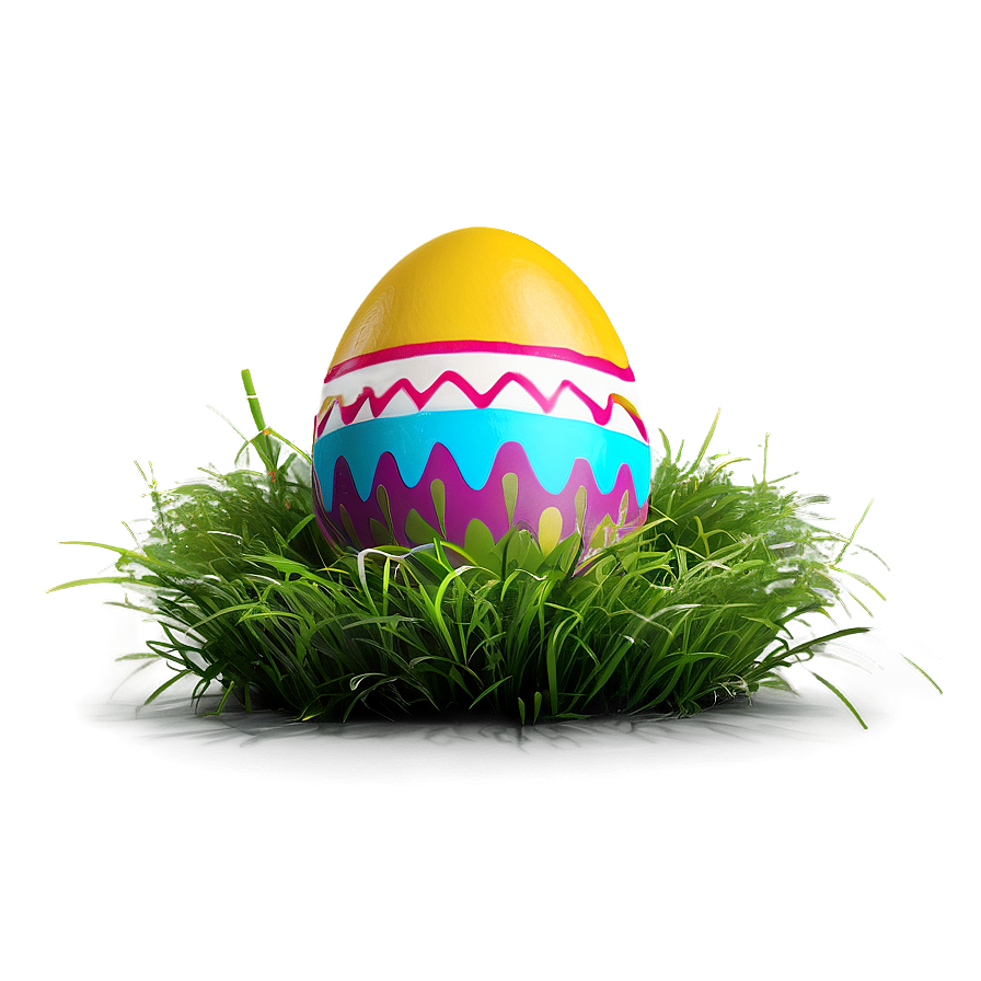 Easter Egg In Grass Png 68