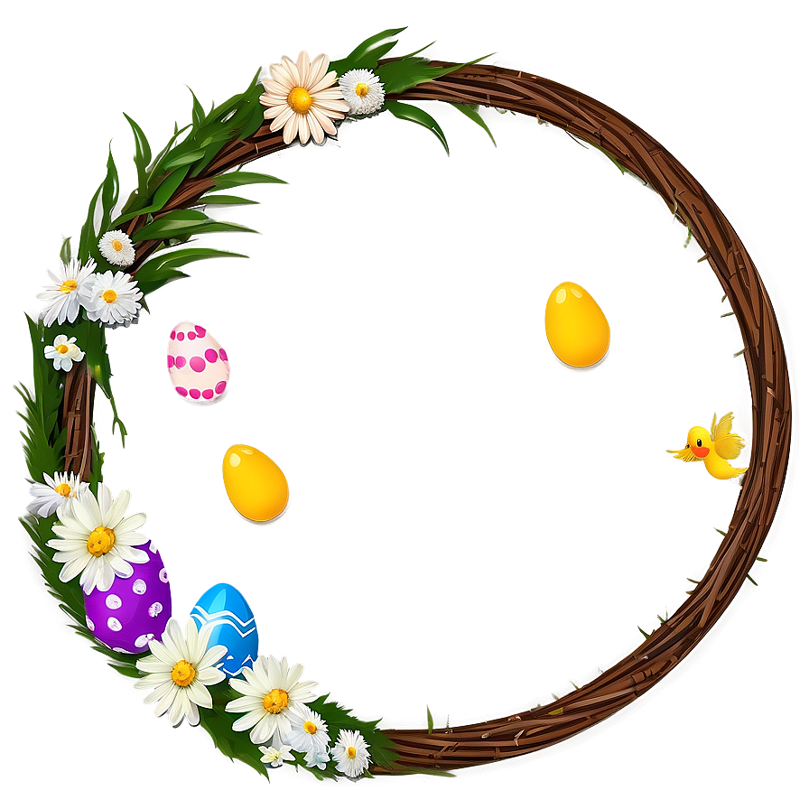 Easter Egg Wreath Png 20