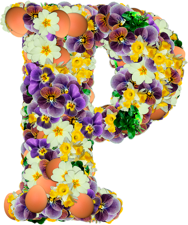 Easter Floral Alphabet R