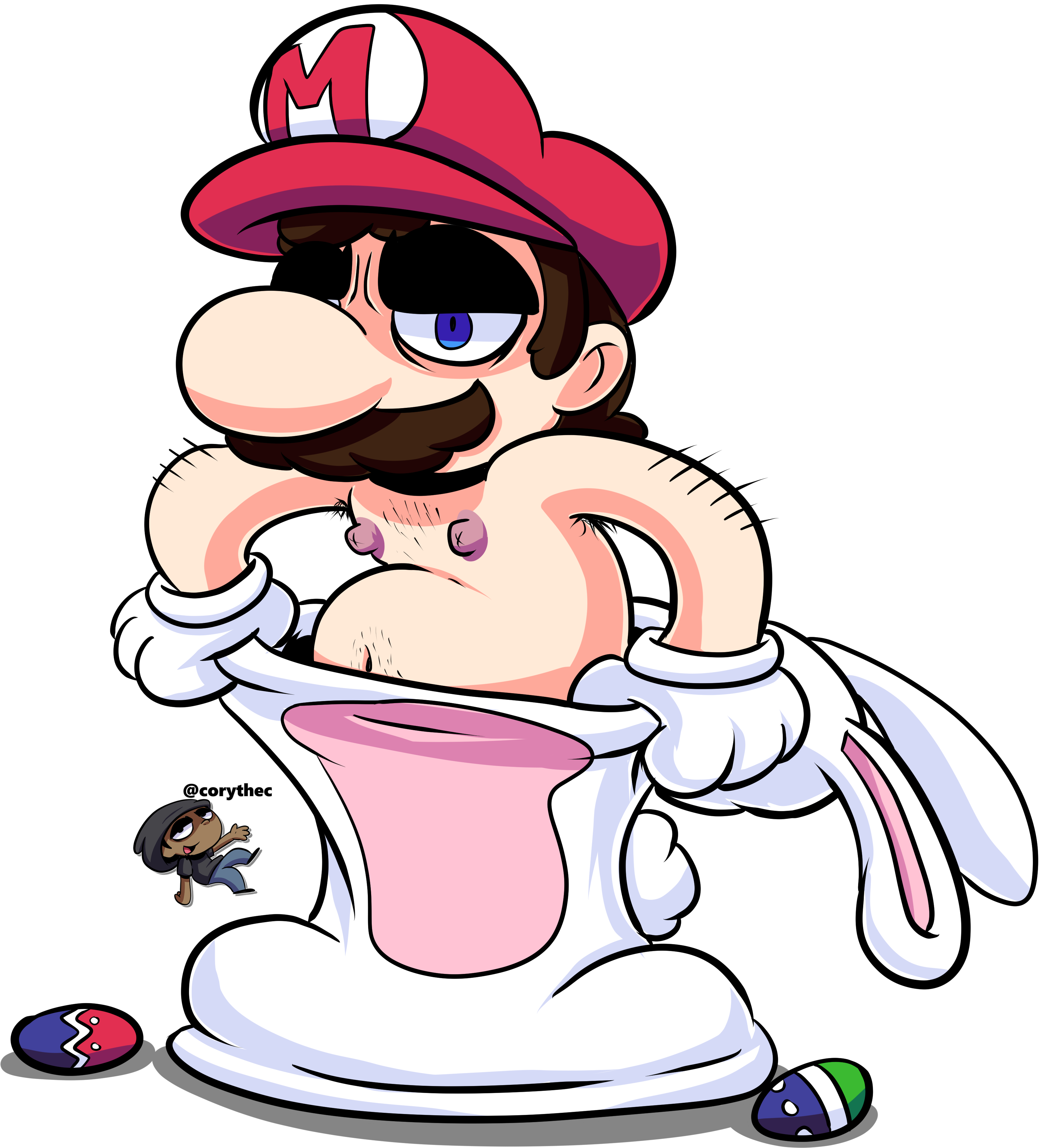 Easter Mario Magic Hat Cartoon