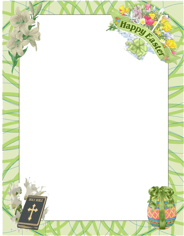 Easter Theme Border Clipart