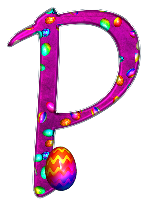 Easter Themed Letter P