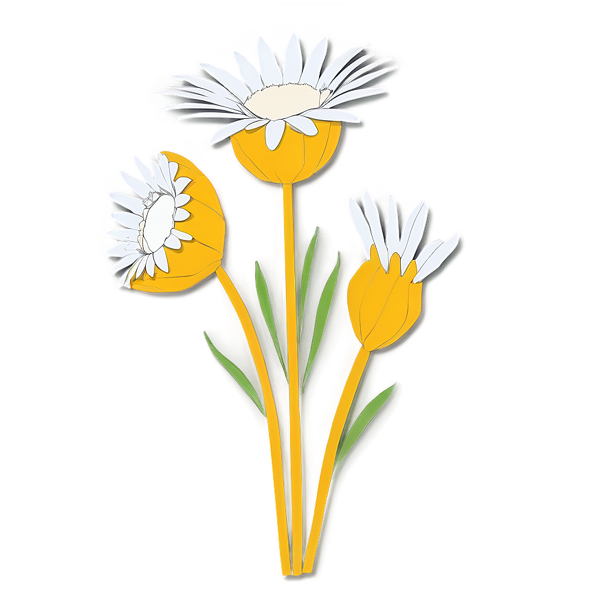 Easy Paper Daisy Png Fjx