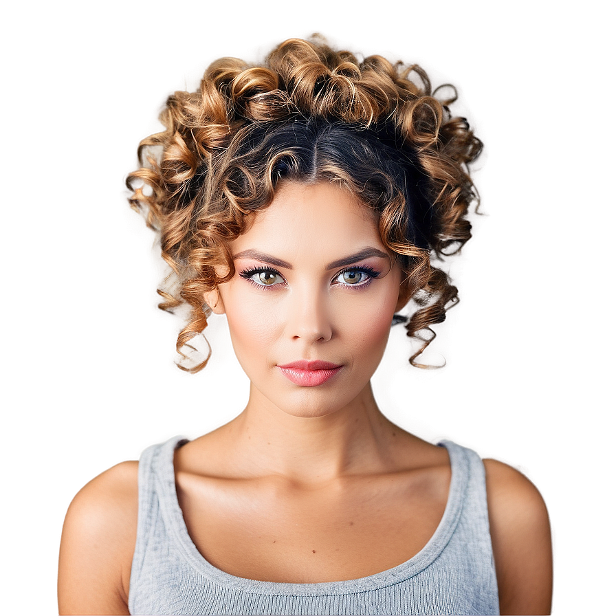 Easy Perm Hair Updos Png Nft49