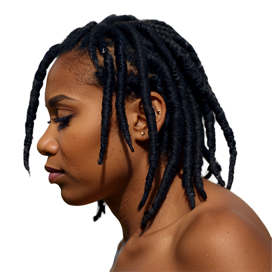 Easy Short Dreads Tutorial Png 37