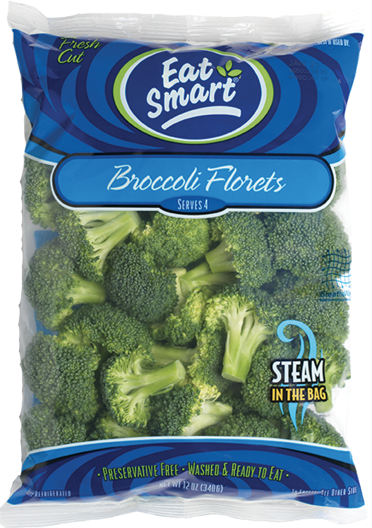 Eat Smart Broccoli Florets Packaging