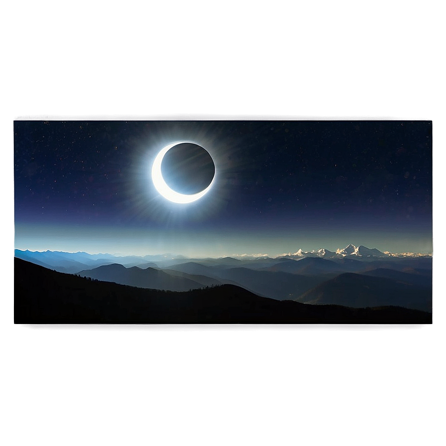 Eclipse Over Mountains Png Gew