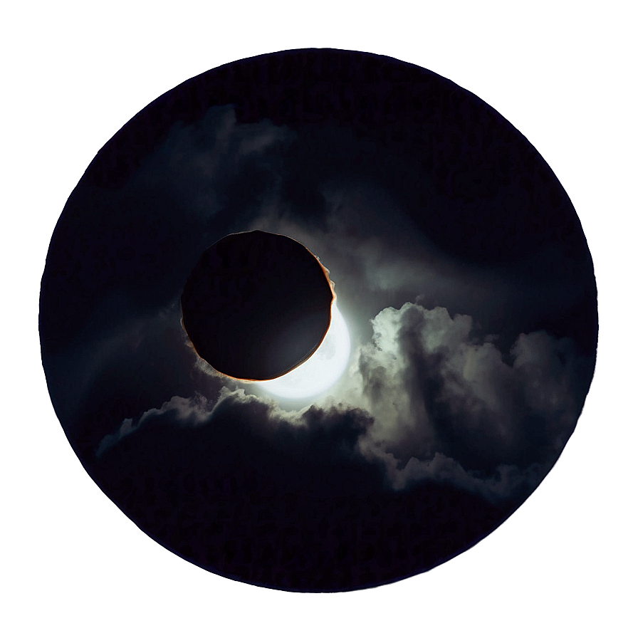 Eclipse Through Clouds Png Wao