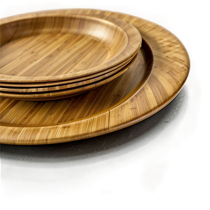 Eco-friendly Bamboo Plates Png 97