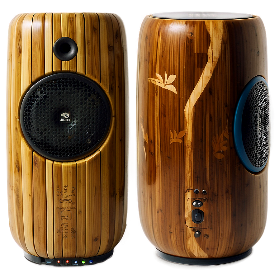 Eco-friendly Bamboo Speaker Png Agc83