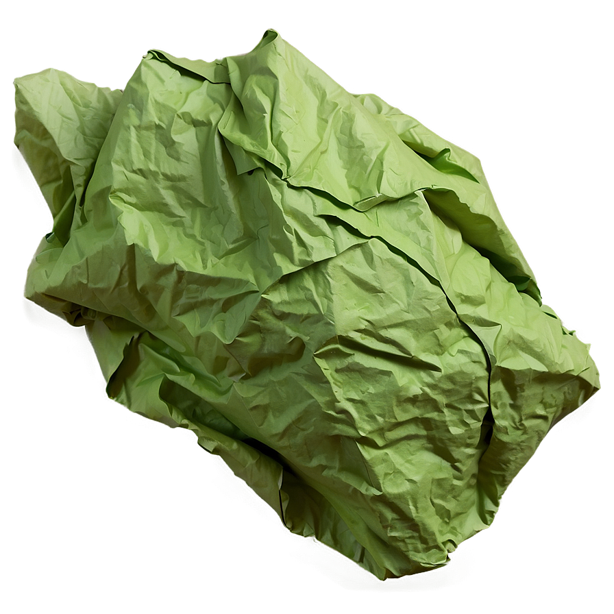 Eco-friendly Crumpled Paper Png 05242024