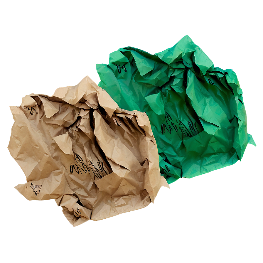 Eco-friendly Crumpled Paper Png Lkp