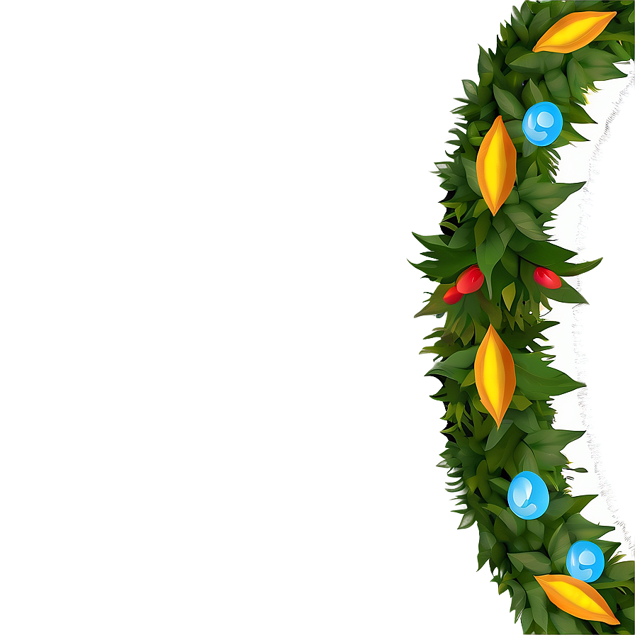 Eco-friendly Recycled Material Wreath Png 05242024