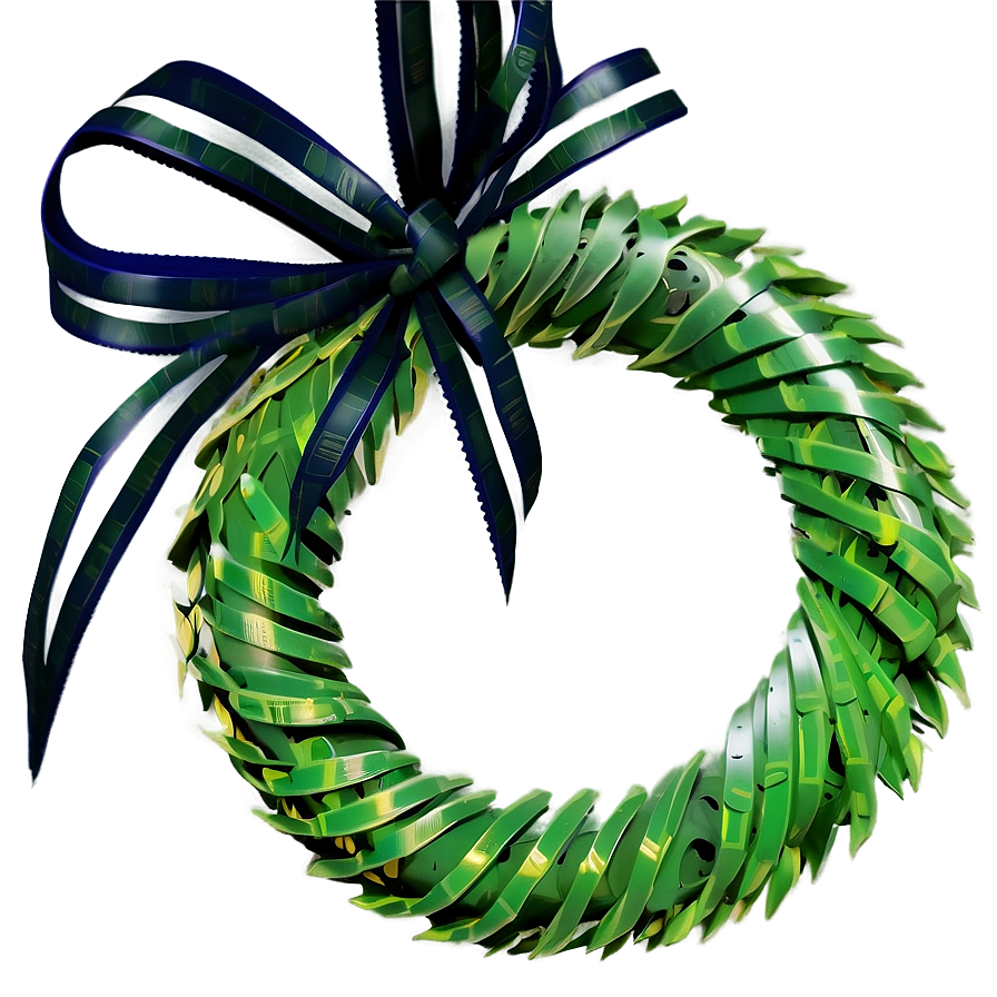 Eco-friendly Recycled Material Wreath Png 7