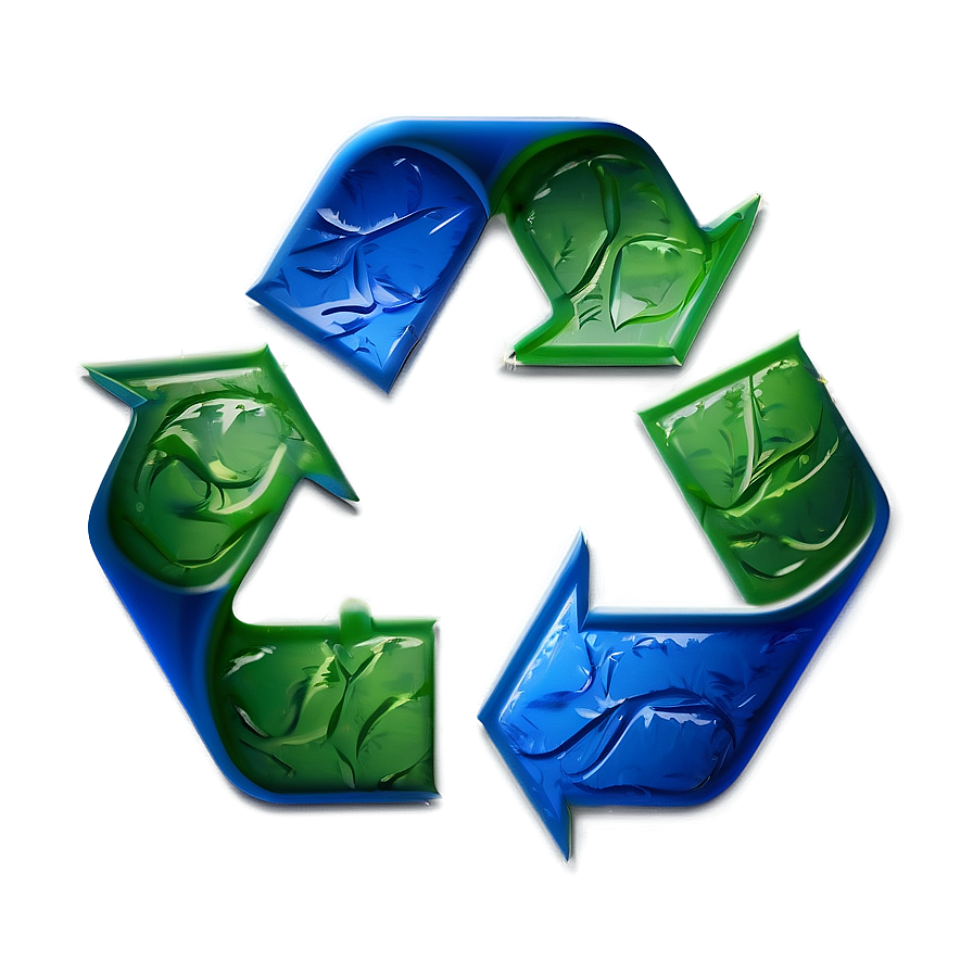 Eco Green And Blue Recycle Logo Png Xkq74