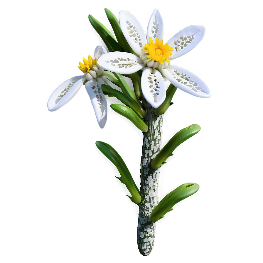 Edelweiss Mountain Flower Png Rcs29