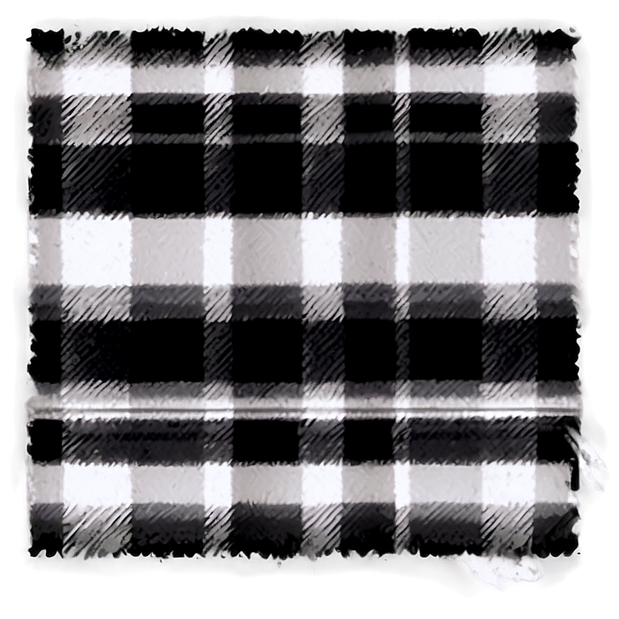 Edgy Black And White Plaid Png 88