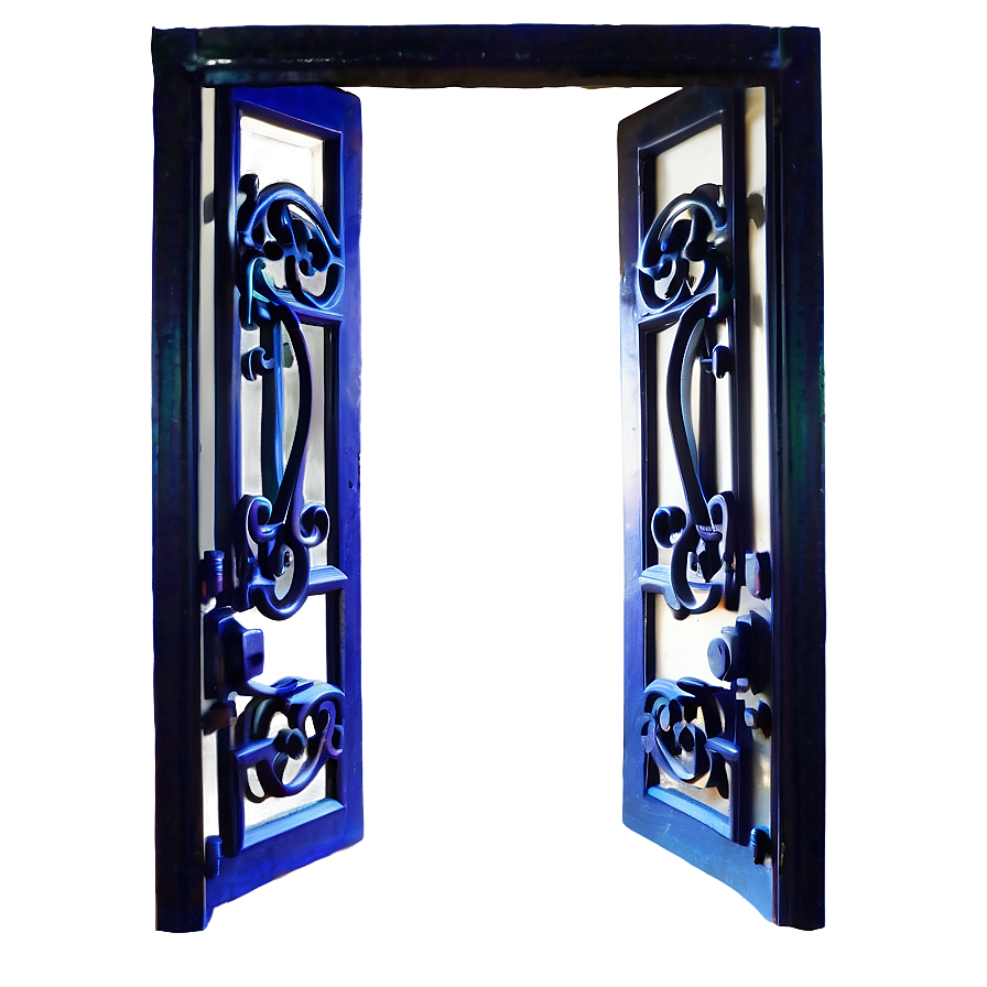 Edgy Iron Door Png 05042024