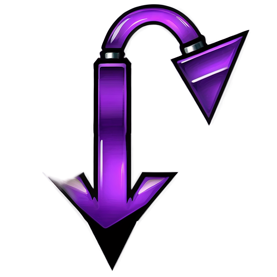 Edgy Purple Arrow Png 06272024