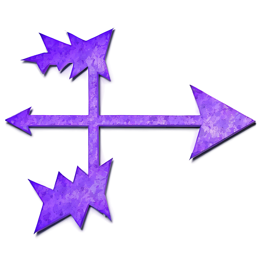 Edgy Purple Arrow Png Gty