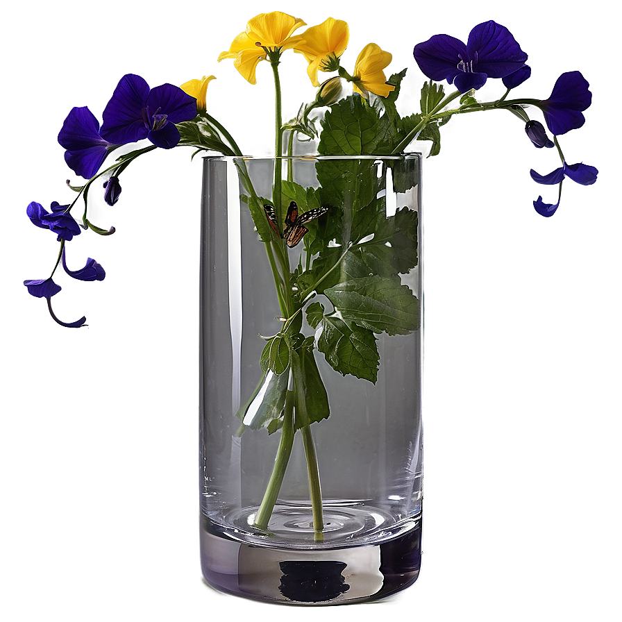 Edible Flowers In Vase Png 67