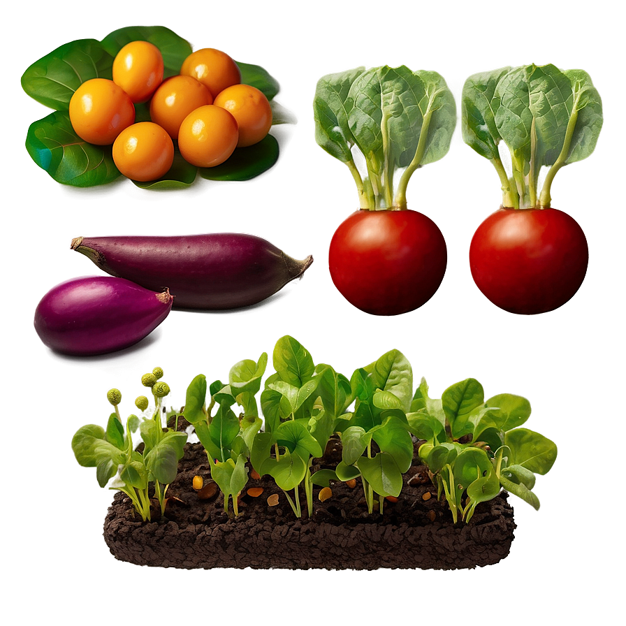 Edible Garden Crops Png Qft13