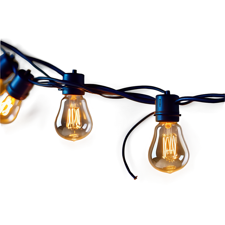 Edison Bulb String Lights Png Jyt