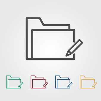 Editable Folder Icons Graphic