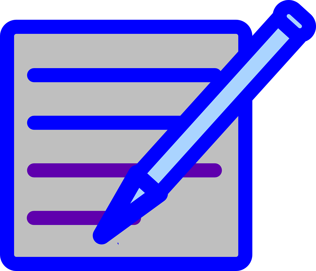 Editing Icon Blue Pen