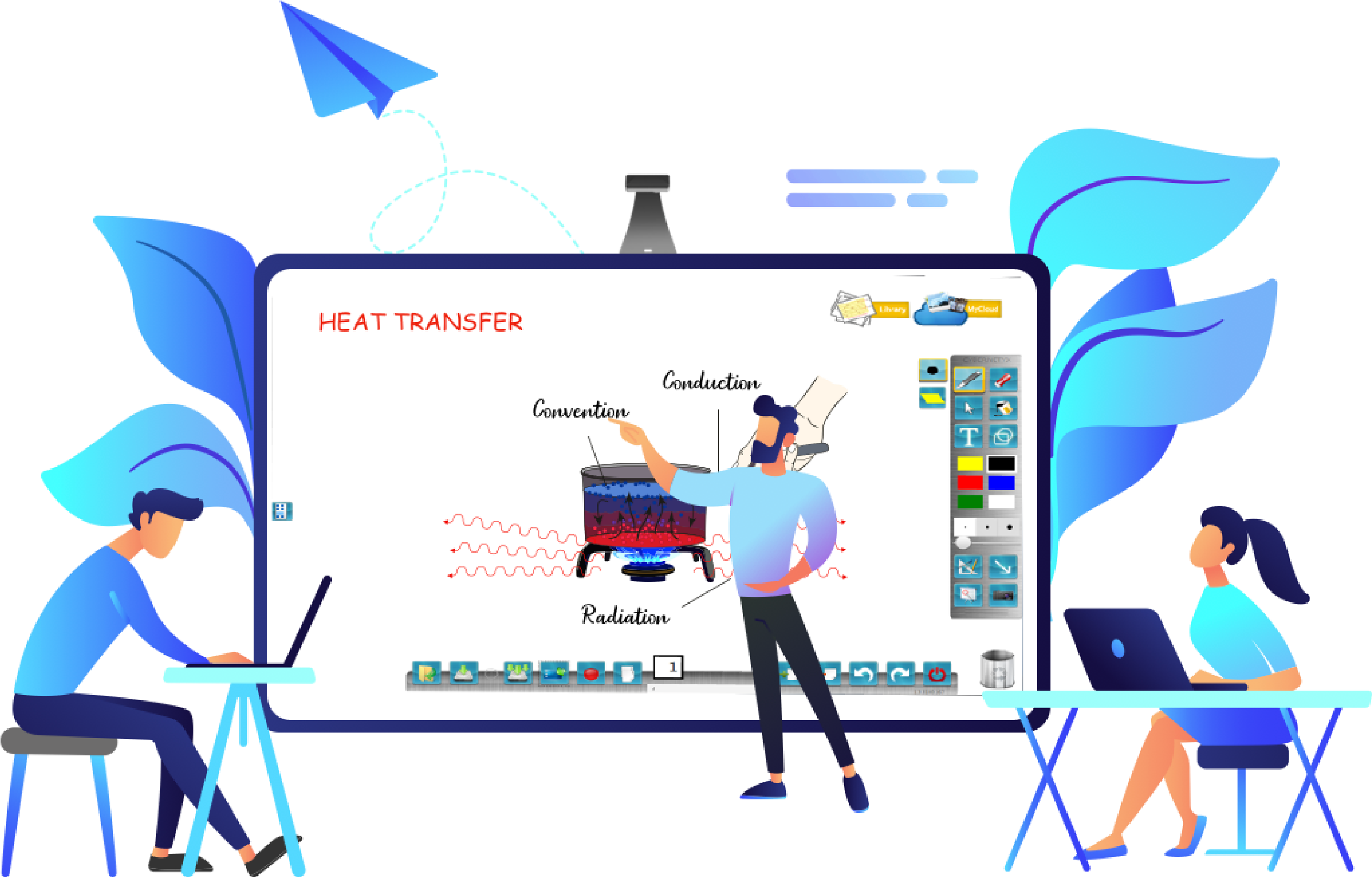 Educational Heat Transfer Illustration