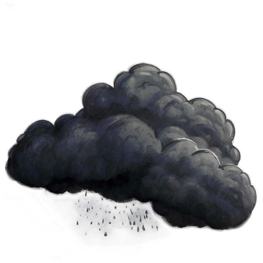 Eerie Black Clouds Png 06252024