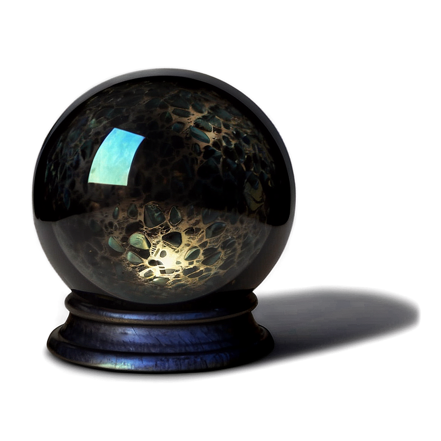 Eerie Dark Magic Crystal Ball Png 18